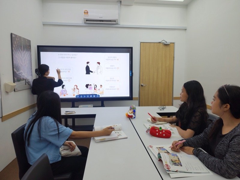 Teacher presenting course options