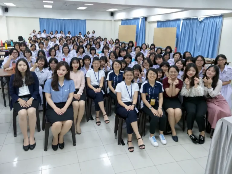 Students at an iSeodang Korean class