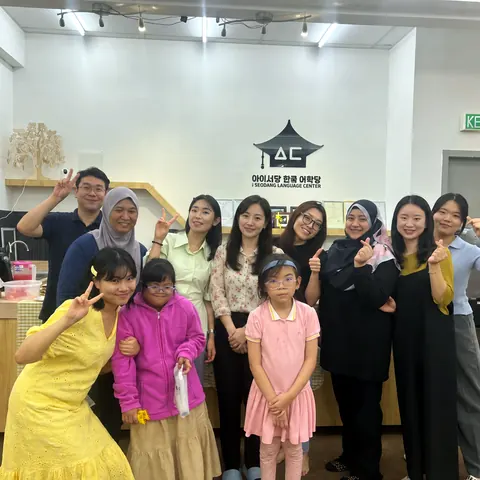 Teachers and students at the iSeodang Korean Language Centre in Johor Bahru